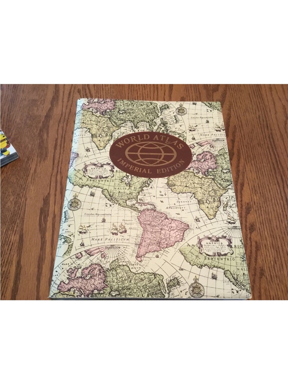 World Atlas Imperial Edition Notebook - Vintage Map Cover Shaw Barton